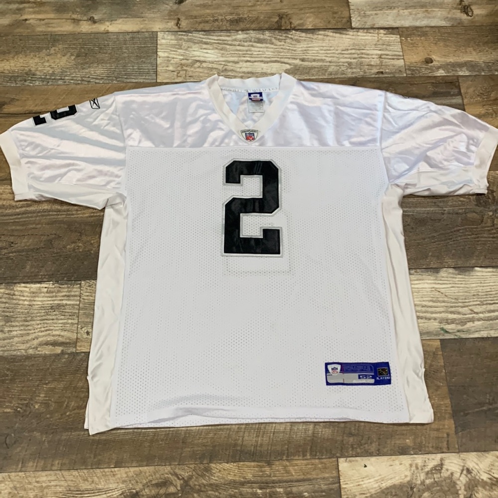 Oakland Raiders reebok Jersey # 2 size 52 No Name